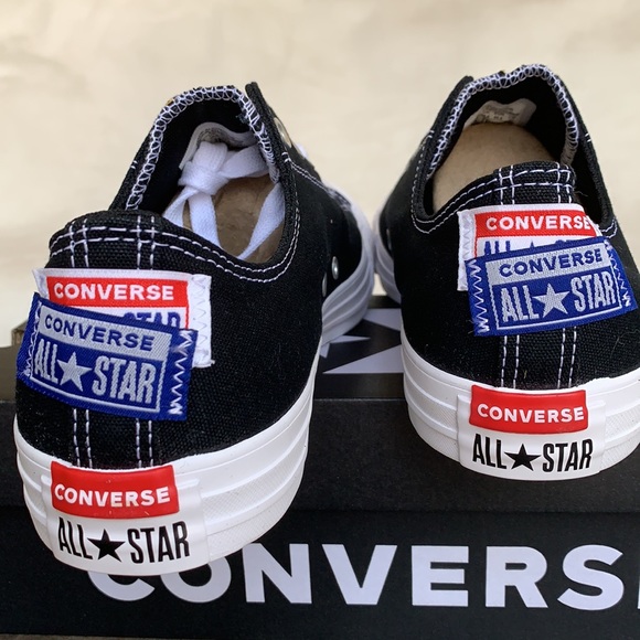 CONVERSE CTAS OX BLACK/RUSH BLACK/RUSH BLUE WMNS - Picture 11 of 14